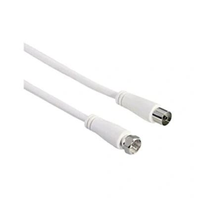 Abbildung von Hama 10m Sat Antennen Kabel 90db Koaxial Video Kabel, F Stecker, (1000 cm), Koax 90 db, vergoldet, lang, für TV LED LCD OLED Plasma