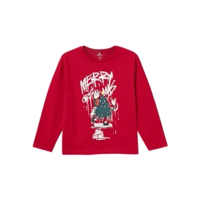 Abbildung von NAME IT Jungen Nkmremusjul Nreg Top Box Langarmshirt, Jester Red, 122 128 EU
