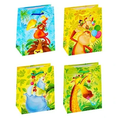 Abbildung von TSI Geschenktüten ZOOTIERE, 12er Packung, Größe: Klein (HxBxT 14 x 11 6,5 cm), Art. Nr. 84022
