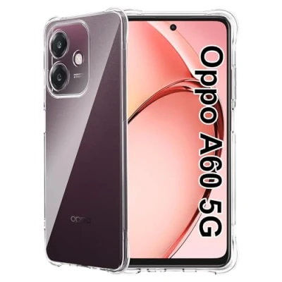 Abbildung von FDHYFGDY Schutzhülle für Oppo A40 / A40m A60 5G Hülle, transparente stoßfeste Silikon Handyhülle, klare, weiche TPU Stoßstangenabdeckung Case