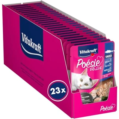 Abbildung von Vitakraft Poésie Delisauce Seelachs 23x85G