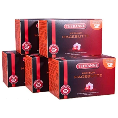 Abbildung von Teekanne Premium Hagebutte 20 Beutel, 5er Pack (5 x 70 g Packung)