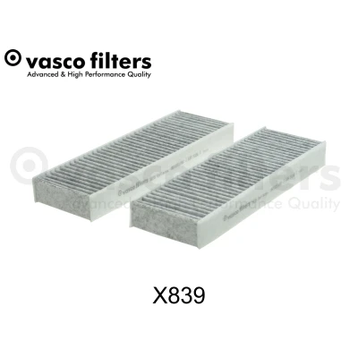 Abbildung von DAVID VASCO X839 Innenraumfilter Aktivkohlefilter 256 83 30 OPEL: Corsa F Schrägheck, Mokka II, Van, PEUGEOT: 208 II 2008