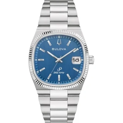 Abbildung von Bulova 96B440 Herrenuhr Quarz Super Seville Stahl/Blau