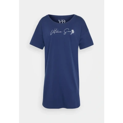 Abbildung von Lascana Vivance Dreams BY Vitamin SEA Bigshirt Nachthemd, Damen, Größe: 32/34, Navy