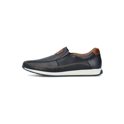 Abbildung von Rieker Slipper, Herren, Größe: 47, Blau Schuhe