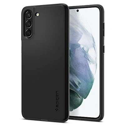 Abbildung von Spigen Thin Fit Hülle Kompatibel mit Samsung Galaxy S21 Plus Schwarz