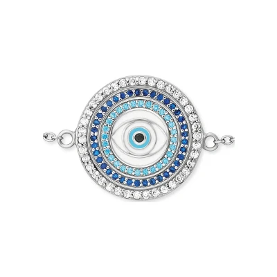 Abbildung von Engelsrufer Damenarmband Armband Lucky EYE 925ER Silber Zirkoni Armband, Damen, Größe: One Size,