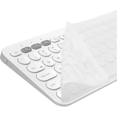Abbildung von kwmobile Silikon Tastaturschutz für Logitech K380 QWERTY US Keyboard Cover Abdeckung Transparent