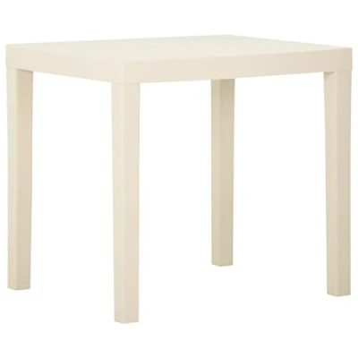 Abbildung von vidaXL Gartentisch Weiß 79x65x72 cm Kunststoff (1 St)
