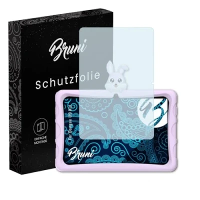 Abbildung von Bruni Schutzfolie kompatibel mit Doogee U9 Kid Folie, glasklare Displayschutzfolie (2X)