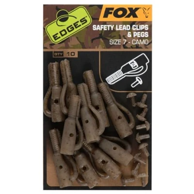 Abbildung von Fox Edges Camo Lead Clip + T Stifte Größe 7 (10 Stück) Kleinmaterial