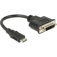 Abbildung von Delock Adapter HDMI Mini C Stecker zu DVI 24+5 Buchse 20 cm