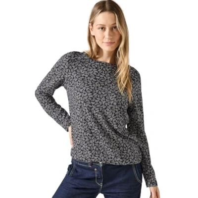 Abbildung von Cecil MIT Ubootausschnitt Langarmshirt, Damen, Größe: XL, Grau