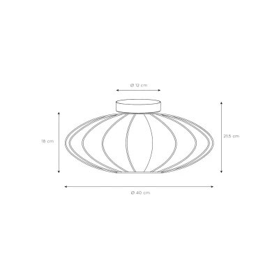 Abbildung von LUCIDE CORINA Deckenleuchte Ø 40 cm 1xE27 Beige