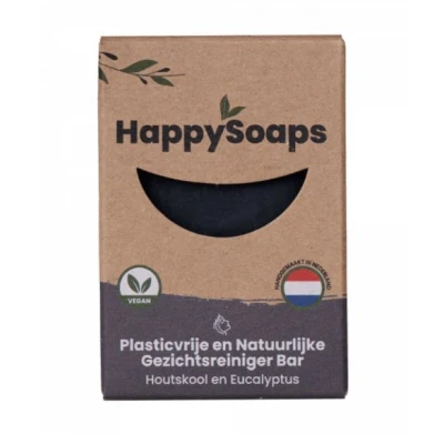 Abbildung von HappySoaps Gezichtsreiniger Bar Houtskool &amp; Eucalyptus 70g