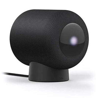 Abbildung von elago HomePod Stand kompatibel mit 2023 New 2 / 1 Lautsprecher Proper EQ,einfacher zu steuern besserer Sichtbarkeit der Anzeige (Schwarz)