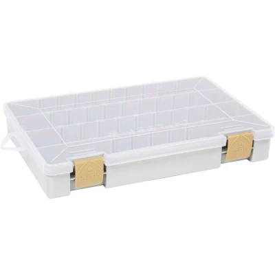 Abbildung von Westin W3 TACKLE BOX Grau / Klar 36cm x 22.5cm 4.8cm