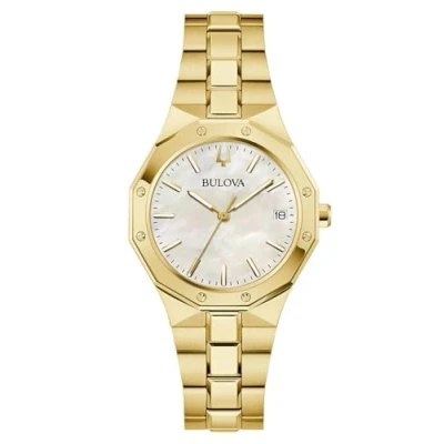 Abbildung von Bulova 97M119 Damenuhr Quarz Classic Goldfarben/Perlmutt