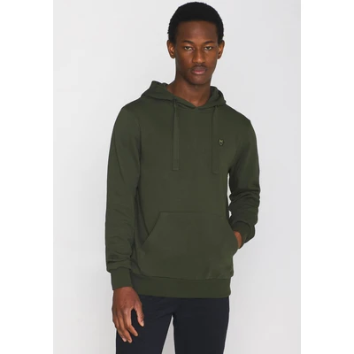 Abbildung von KnowledgeCotton Apparel Hoodie Hood basic badge sweat GOTS/Vegan mit Labeling in Brusthöhe