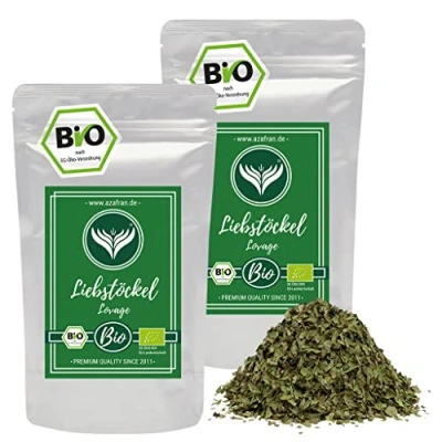 Abbildung von Azafran BIO Liebstöckel (Maggikraut) Gewürz getrocknet und gerebelt natürlicher Salzersatz 500 g
