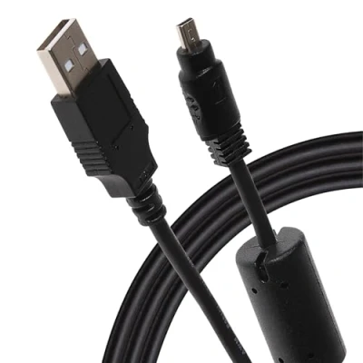 Abbildung von Praktica USB A 2.0 auf 8 poliges Mini Kabel Schwarz (passend für Z250 &amp; WP240)