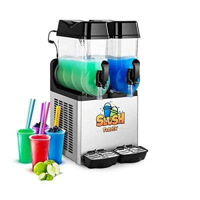 Abbildung von Royal Catering Slush Maker 2 x 12 L Eis Maschine Slushmaschine Ice Softeis Slusheis, Stahl, Kunststoff (Polycarbonat)