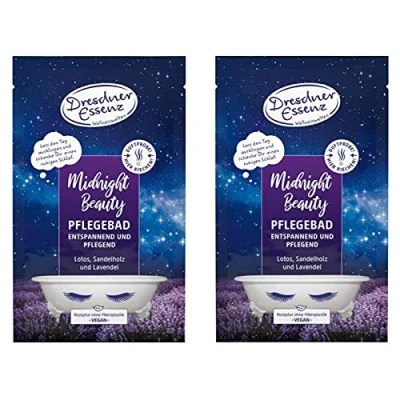 Abbildung von 2er Pack Dresdner Essenz Pflegebad Midnight Beauty 2 x 60 g Badezusatz vegan
