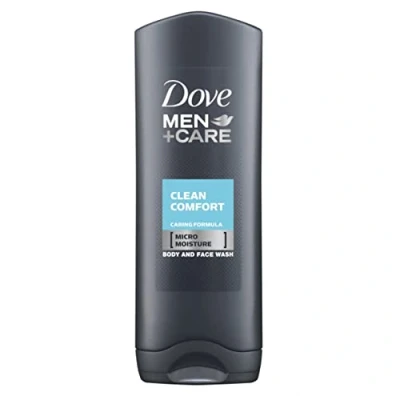 Abbildung von Dove Men Clean Comfort Duschgel, Körper und Gesichtswasser, 250 ml, 3 Stück