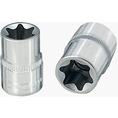 Abbildung von KS TOOLS 918.1588 Steckschlüsseleinsatz DIN 3120, ISO 1174 E11 Chrom Vanadium Stahl Außen Torx, E Profil gerändelt