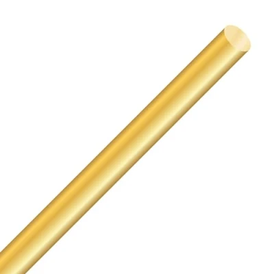 Abbildung von LAVMHAB Messingstab 10mm x 300mm, Messing Massiver Runde Stab für DIY Bastel (1 Stück)