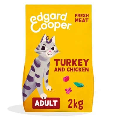 Abbildung von Edgard&amp;Cooper Adult Truthahn&amp;Huhn Katzenfutter 2 kg...