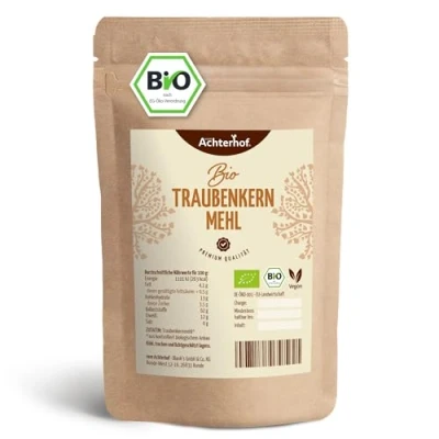 Abbildung von Traubenkernmehl Bio (500g) Traubenkern Pulver vom Achterhof