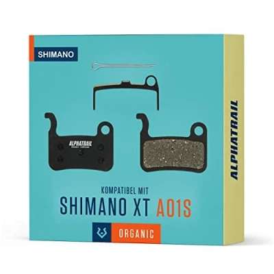 Abbildung von MTB Bremsbeläge für Shimano A01S Deore XT XTR SLX Saint Bremsen I Hochleistungs Resin Langlebig &amp; passgenau E Bikes und Mountainbikes 1 Paar organische Scheibenbremsbeläge