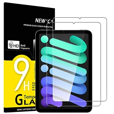 Abbildung von NEW&#039;C 2 Stück, Schutzfolie für iPad Mini 7 2024 (A17 Pro, 7.Generation/Mini 6 2021 (6.Generation), 8,3 Zoll Panzer Schutz Glas Folie,9H Härte,HD Displayschutzfolie, 0.33mm Ultra klar