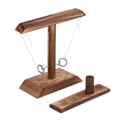 Abbildung von relaxdays Spiel, Trinkspiel Haken und Ring