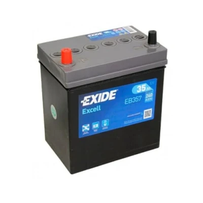 Abbildung von EXIDE EXCELL EB357 Batterie 12V 35Ah 240A TOYOTA: Prius II Liftback, Yaris III Schrägheck, TESLA: Model X, SUZUKI: SWIFT 3, Samurai SUV