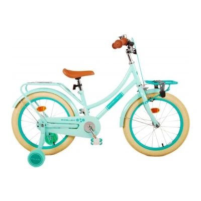 Abbildung von Volare Kinderfahrrad 18 Zoll Kinder Mädchen Hollandfahrrad Holland Fahrrad Rad Bike 21777, 1 Gang, Rücktrittbremse, Gepäckträger, Stützräder, Frontträger, Seitenständer