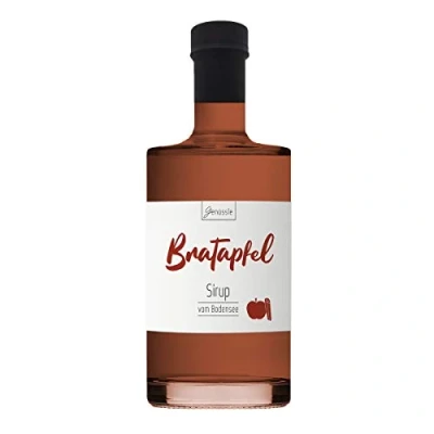 Abbildung von Bratapfel Sirup 700ml Genüssle Apfelsirup vom Bodensee Äpfel natürlich ohne Zusatzstoffe