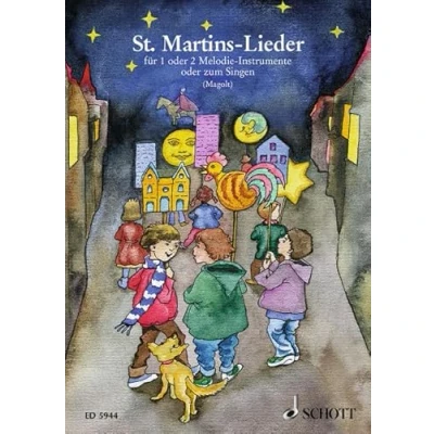 Abbildung von St. Martins Lieder: 1 2 Melodie Instrumente (Sopran Blockflöten, Geigen, Flöten oder andere Blasinstrumente) Gesang; Gitarre ad libitum. Sing und Spielpartitur.