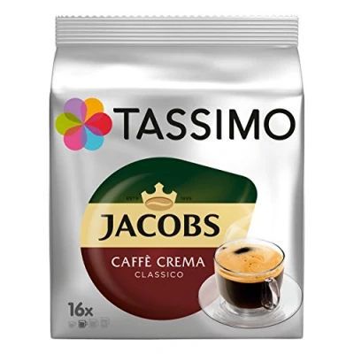 Abbildung von Kaffeekapseln Tassimo Caffe Crema Classico (kompatibel mit Bosch Kapsel Maschinen), 16 Stk.