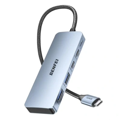 Abbildung von BENFEI USB C Hub 10Gbps, 4 Ports 3.2 Adapter mit 2 x und A Ports, kompatibel MacBook Pro/Air M2 M1 iPad Dell HP Samsung (Monitor Wird Nicht unterstützt)