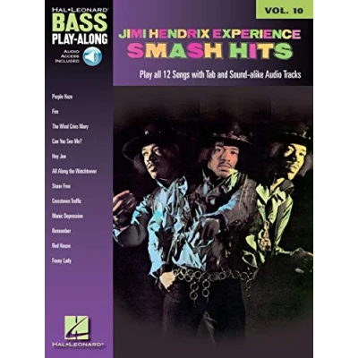 Abbildung von Jimi Hendrix Smash Hits (Book &amp; CD): Noten, CD, Sammelband für Bass Gitarre (Bass Play along, Band 10): Along Volume 10 10, 10)