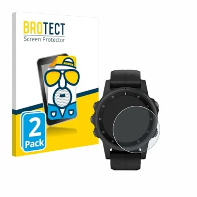 Abbildung von BROTECT Entspiegelungs Schutzfolie für Garmin Fenix 5S Plus (42 mm) (2 Stück) Matte Displayschutz Folie, Anti Reflex, Fingerprint