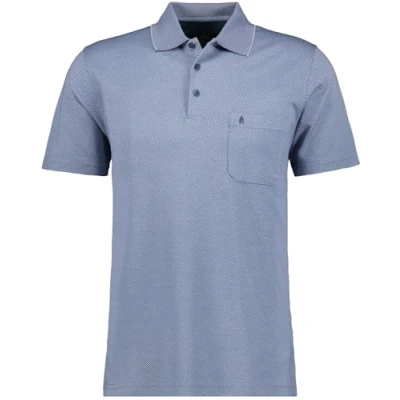 Abbildung von RAGMAN Herren Softknit Polo Fishnet M, Taube 073