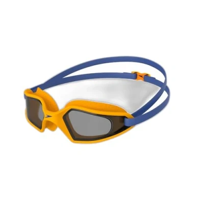 Abbildung von Speedo Junior Hydropulse Swimming Goggle Comfortable Fit Adjustable Design Anti Fog Leak, Ultrasonic/Mango/Smoke, One Size