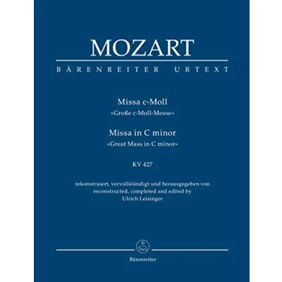 Abbildung von Missa c Moll KV 427 &quot;&quot;Große Messe&quot;&quot;. Studienpartitur, Urtextausgabe. BÄRENREITER URTEXT