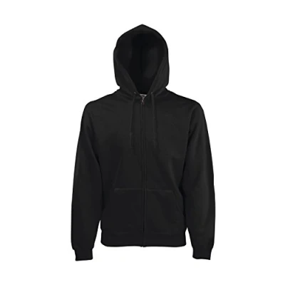 Abbildung von Fruit of the Loom Herren Hoodie Sweatshirt, matt, Schwarz (Noir), M