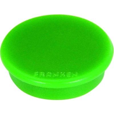 Abbildung von FRANKEN Magnete Rund, 10 Stück, Hochwertige Haftmagnete für Büro, Haushalt, Werkstatt, ideal Whiteboards, Kühlschrank, Plantafeln oder Schaukästen, 32 mm, Grün, HM30 02
