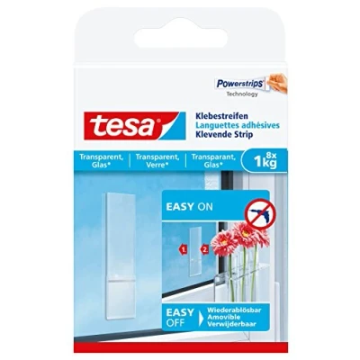 Abbildung von 15 x Tesa Klebestreifen für transaprente Oberflächen und Glas (1kg)